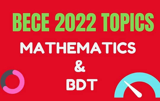 best grades in Mathematics and BDT
